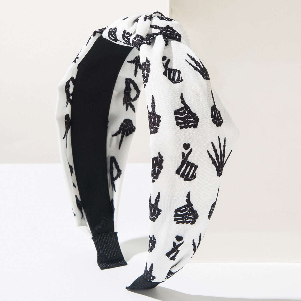 Wholesale  Headband Skull Pumpkin Bat  Printed Fabric Holiday Party Hair Accessories